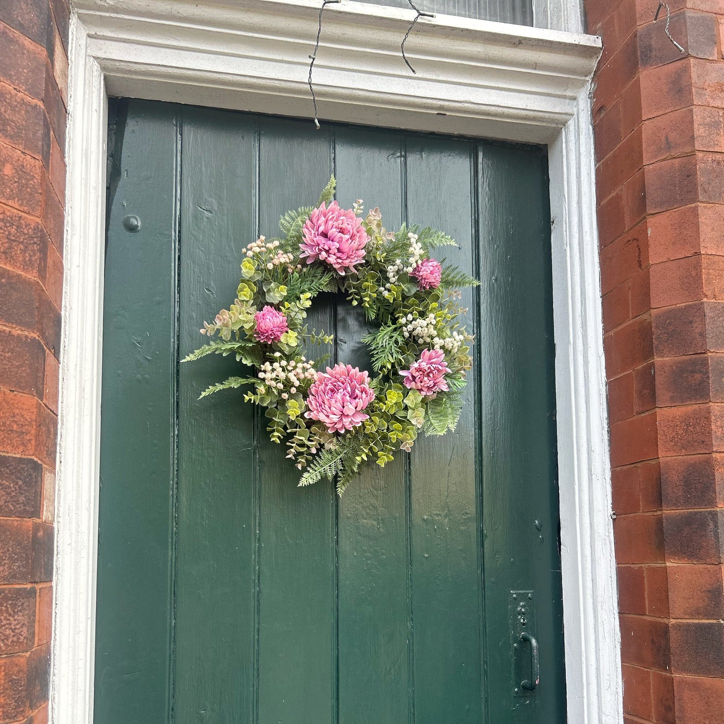 Artificial Pink Floral Wreath