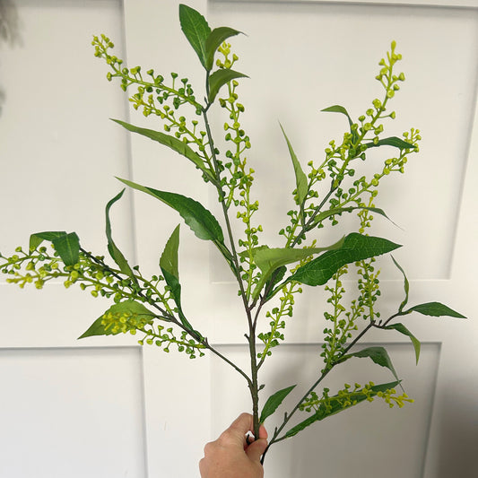 Artificial Foliage Green Spray - single stem - 85cm