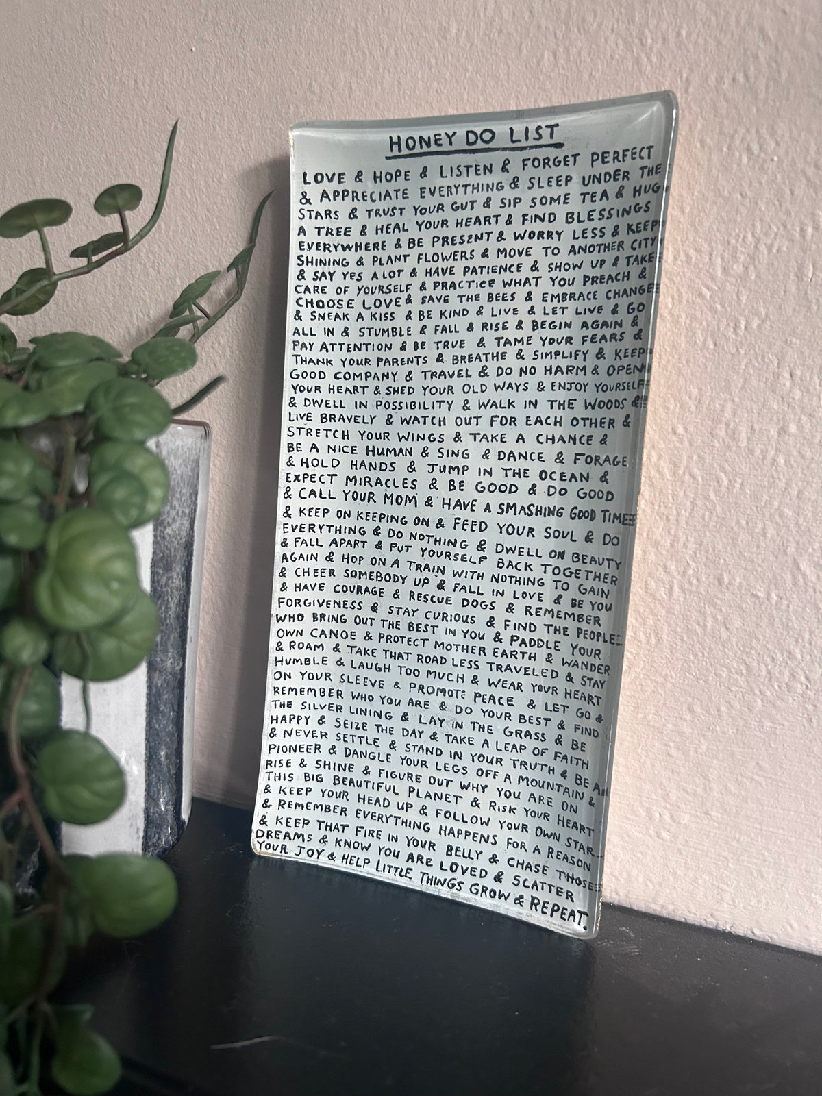 Rectangle Decoupage Plate