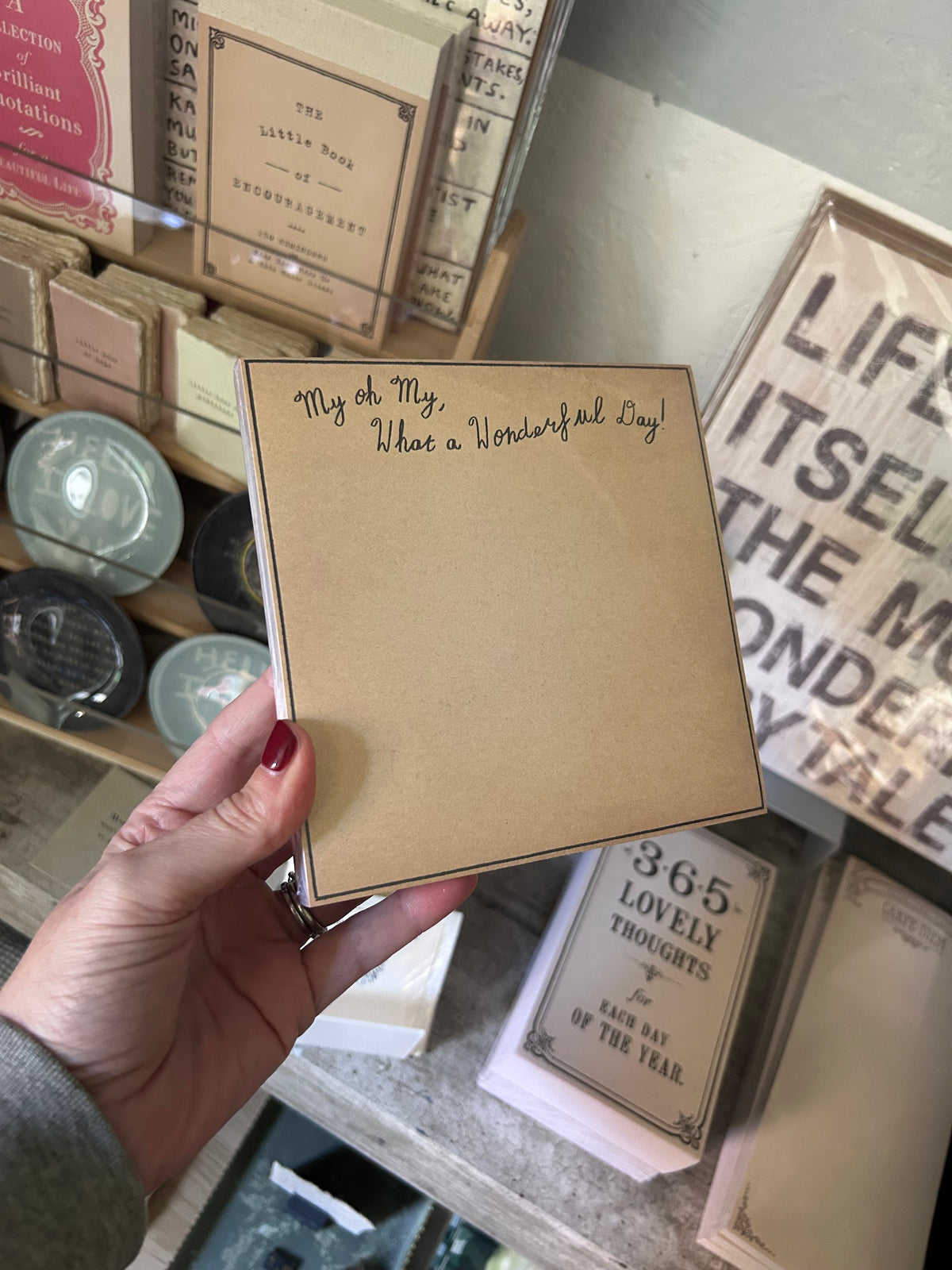 What A Wonderful Day Square Notepad