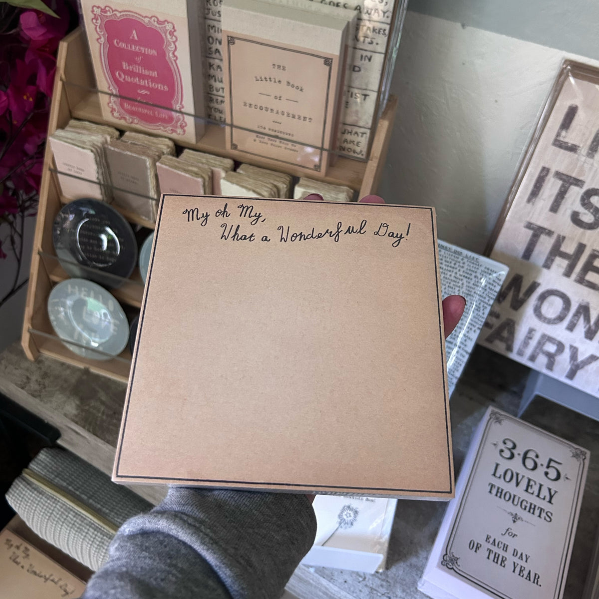 What A Wonderful Day Square Notepad