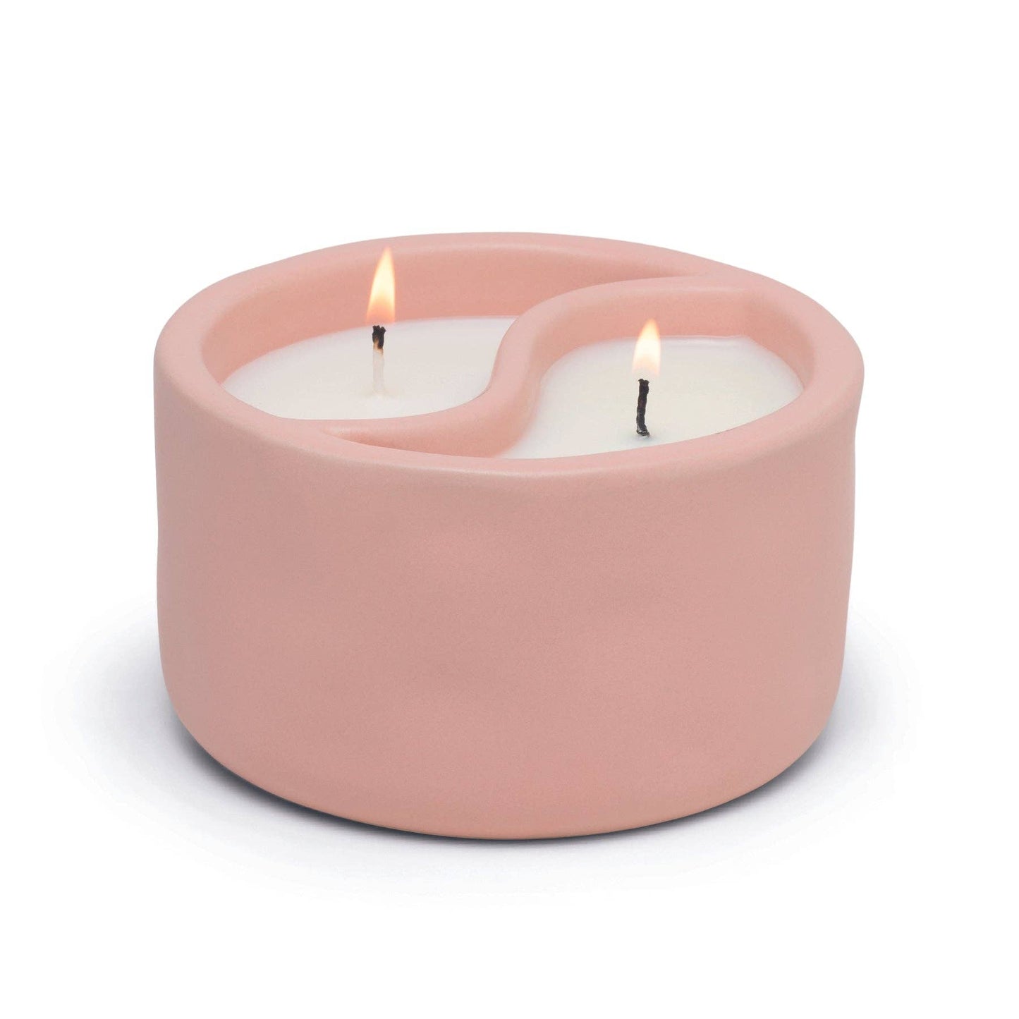 Paddywax Yin-Yang Candle - Pink - Cactus Flower/Watermint