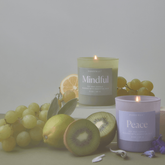 Paddywax Wellness Glass Candle - Green - Mindful