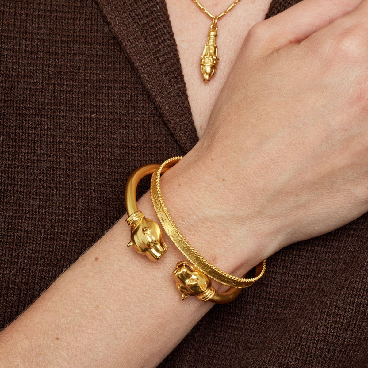 Silvia Gold Bangle