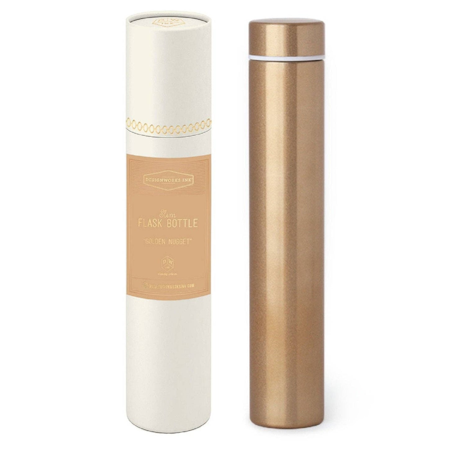 Designworks Ink Slim Flask Bottle - Gold