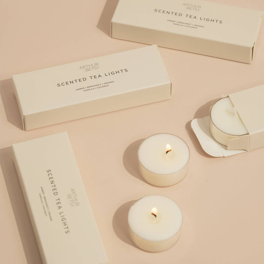 3 pack of scented tea lights, tea light set, small gifts