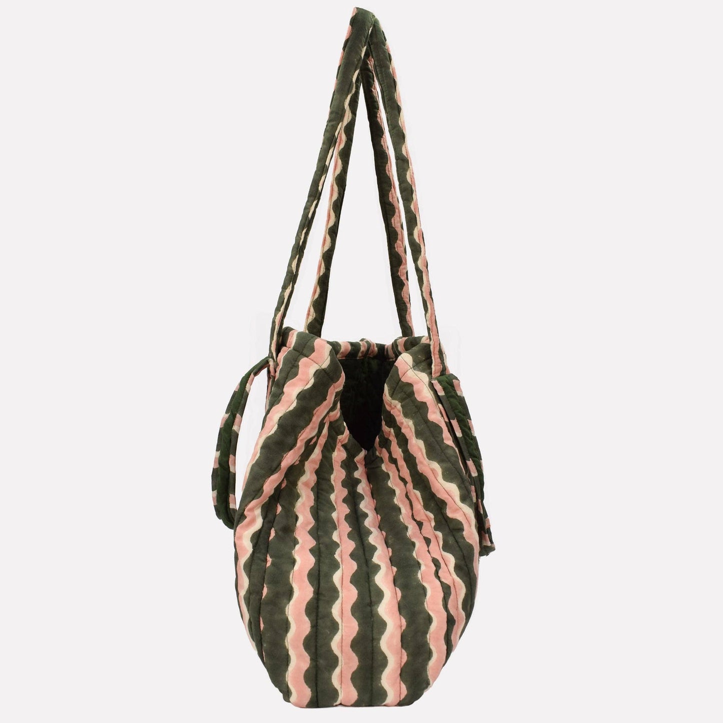 Quilted Carry All - Whirly Fern