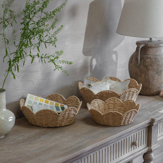 Brookham Set of 3 Scalloped Baskets