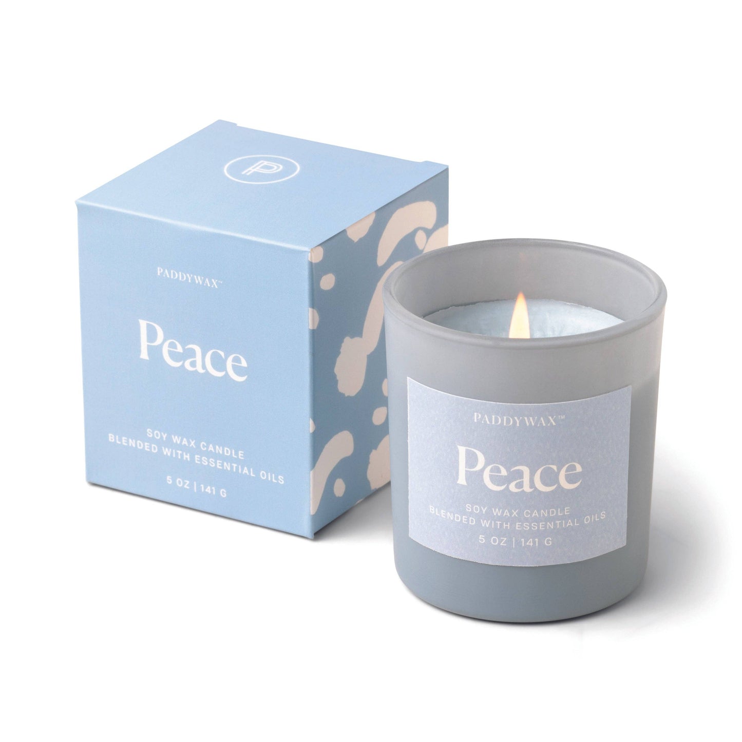 Paddywax Wellness Glass Candle - Blue - Peace