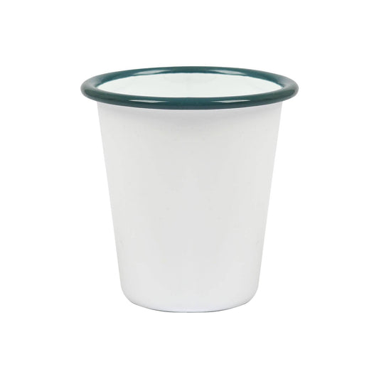 300ml White Enamel Tumbler