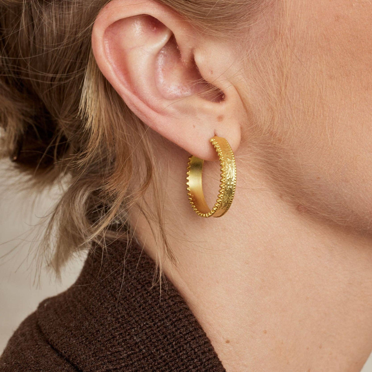 Silvia Gold Hoop Earrings