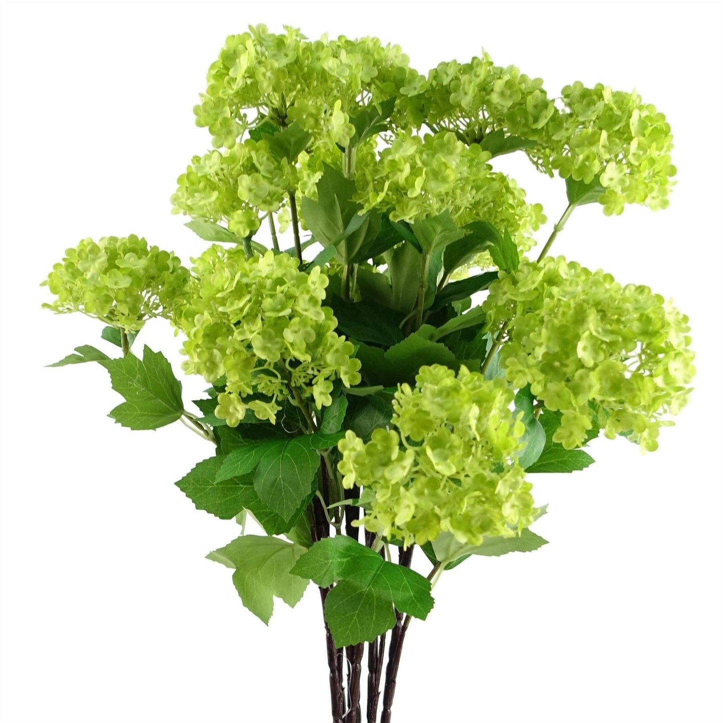 Faux Viburnum Spray - single stem with 3 heads - 70cm
