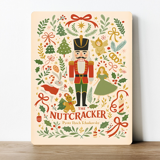 The Nutcracker Ballet Christmas Vintage Metal Sign Decor