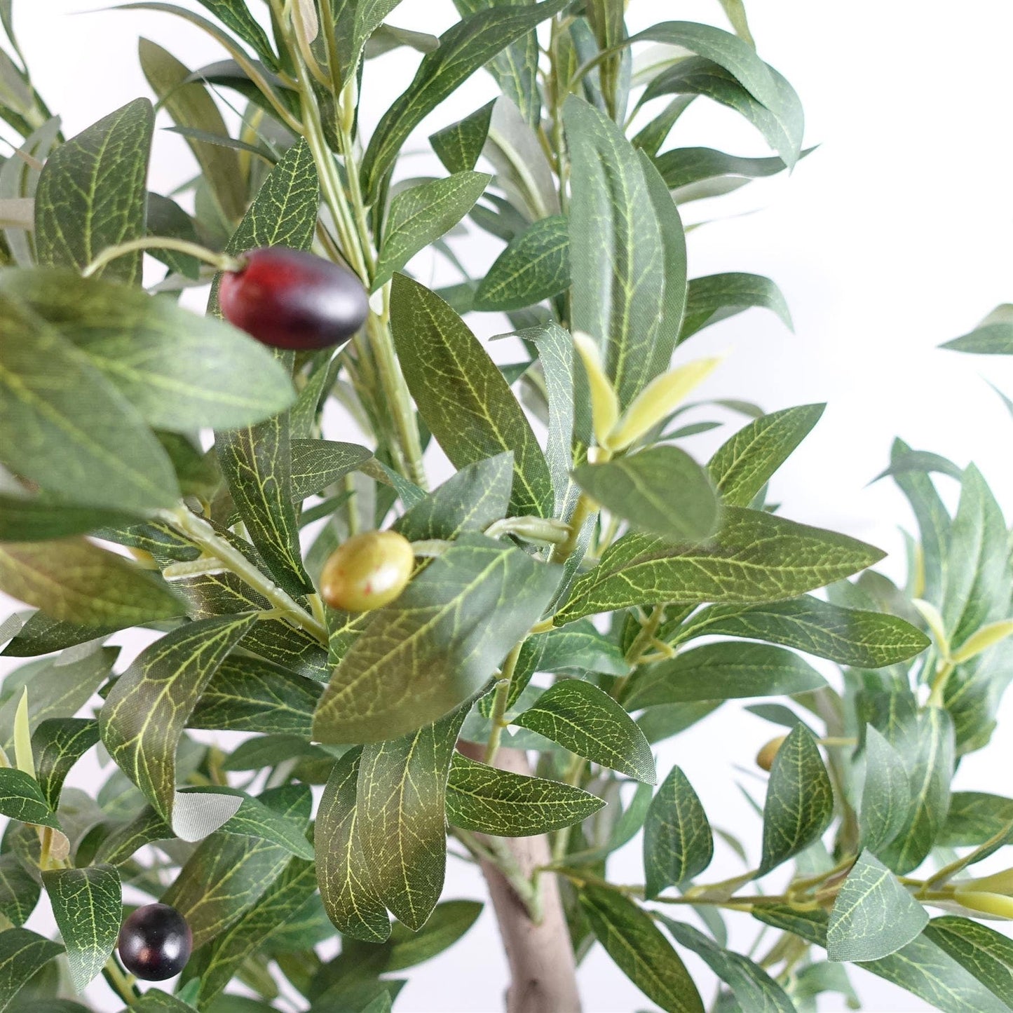 120cm Artificial natural look Olive Tree with wooden trunk