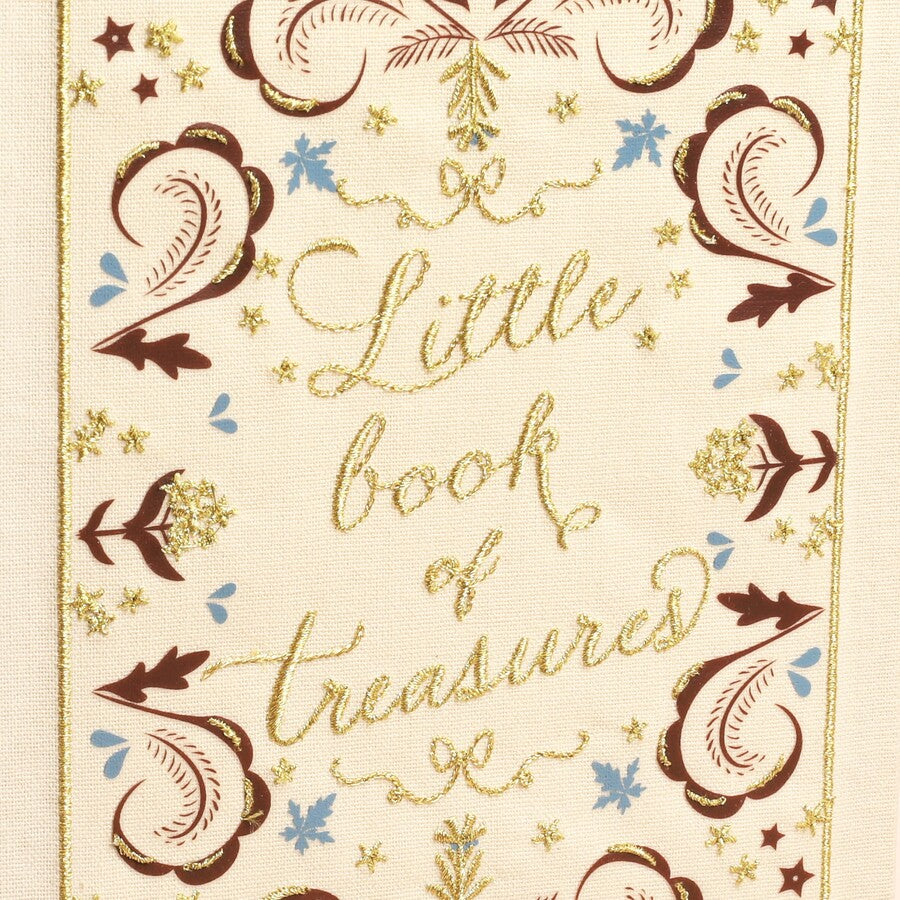 Embroidered 'book of treasures' jewellery box
