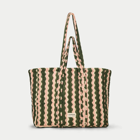 Quilted Carry All - Whirly Fern