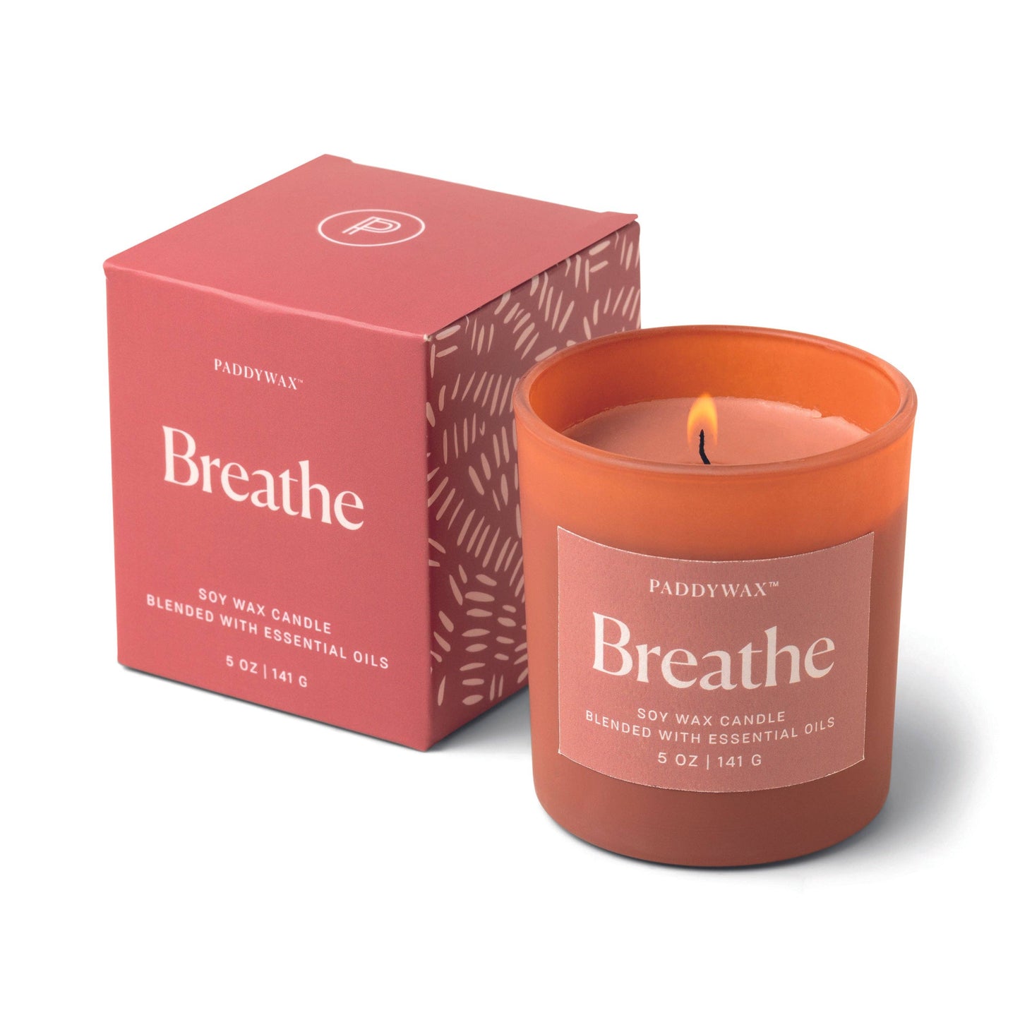 Paddywax Wellness Glass Candle - Red - Breathe