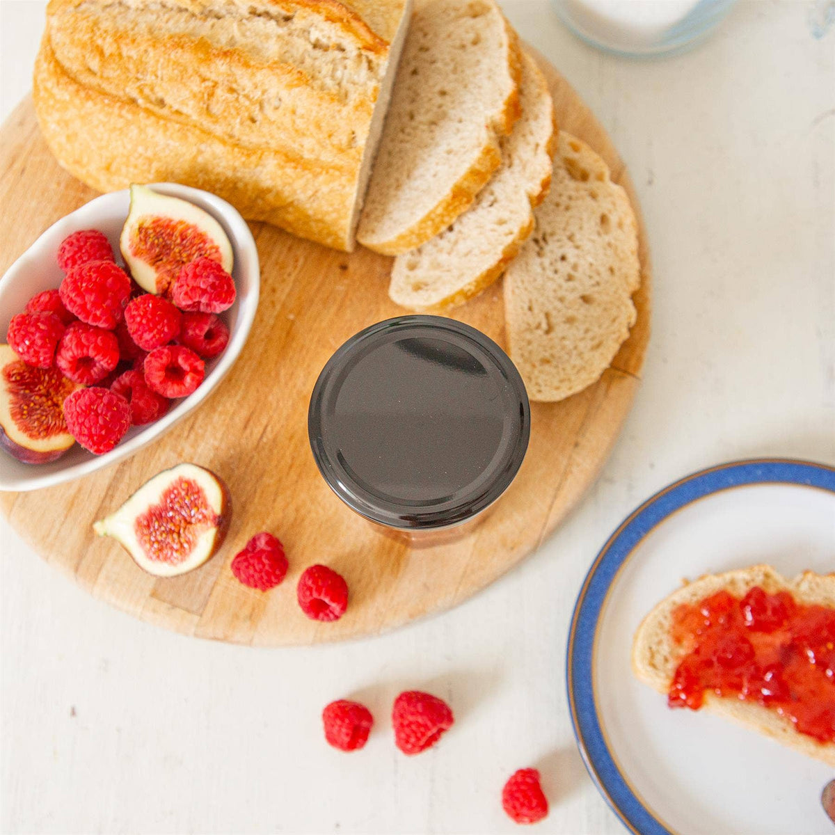 185ml Glass Jam Jar with Lid - By Argon Tableware