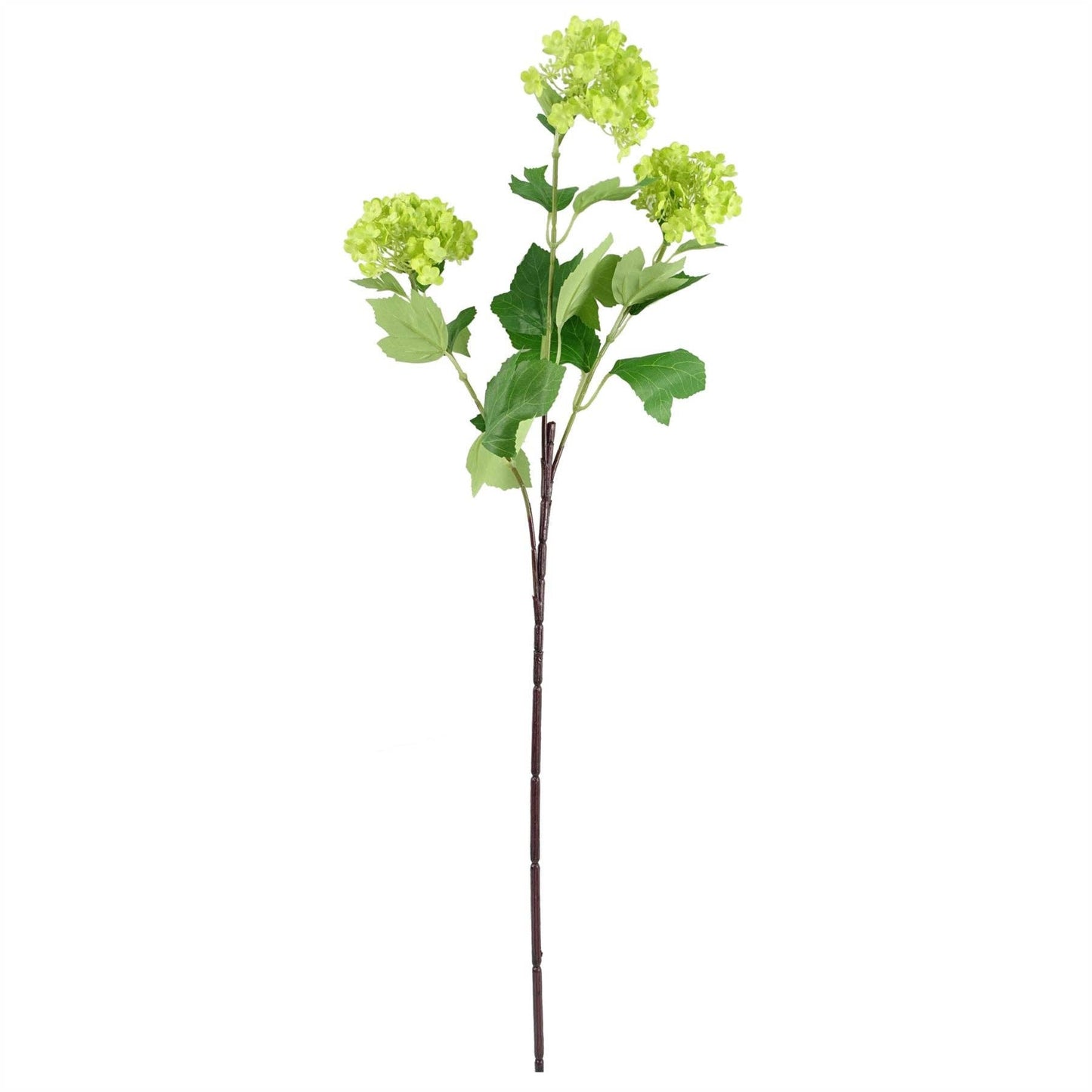 Faux Viburnum Spray - single stem with 3 heads - 70cm