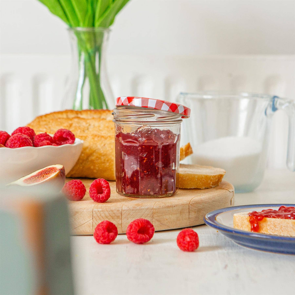185ml Glass Jam Jar with Lid - By Argon Tableware