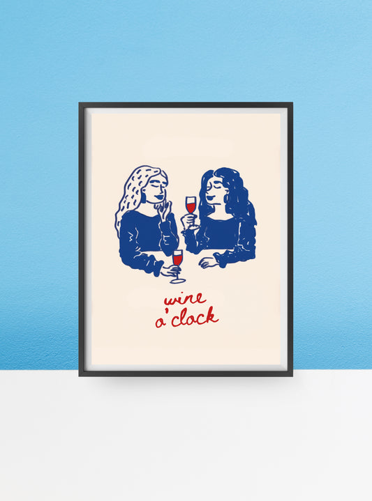 wine o' clock print