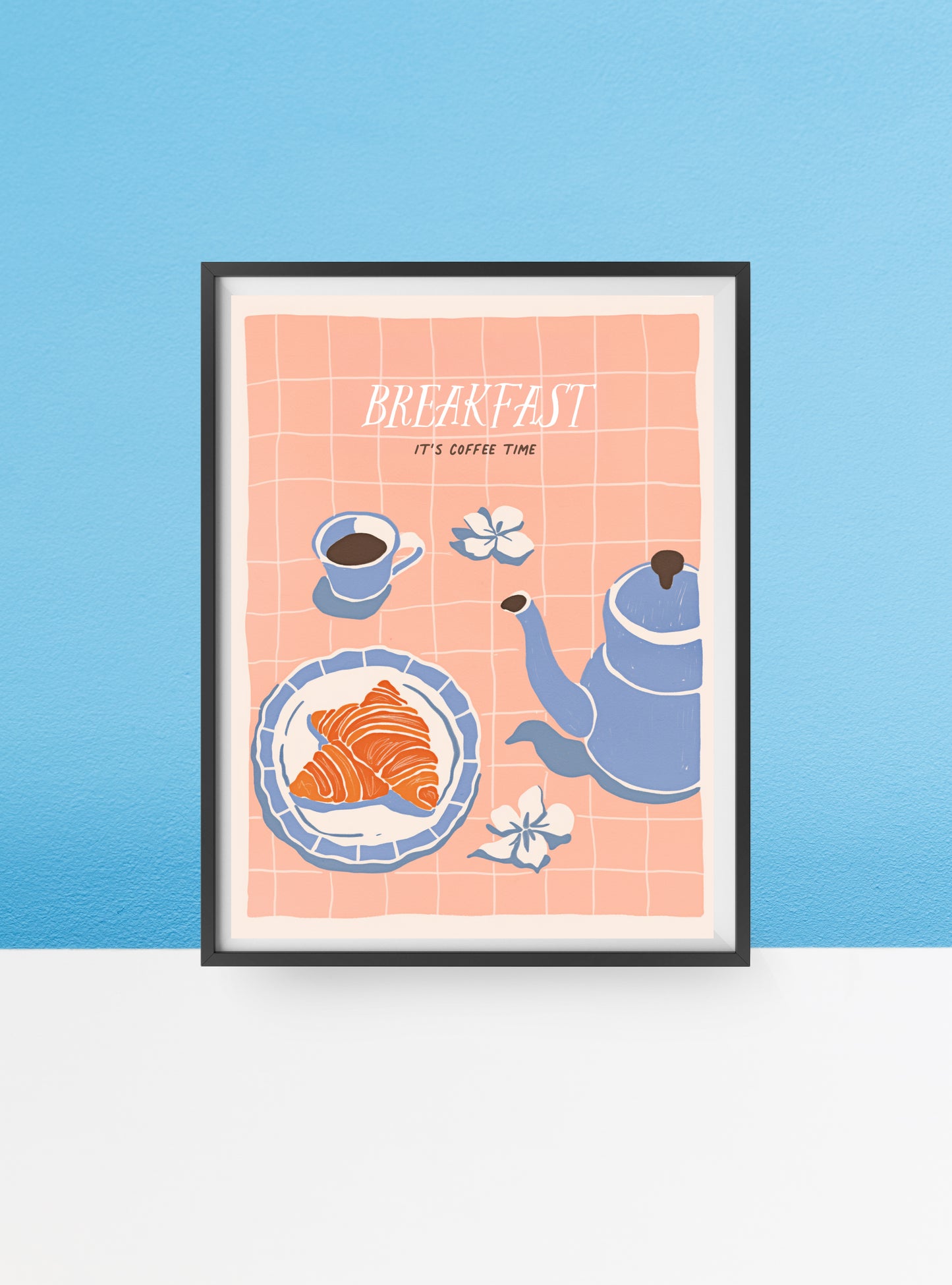 European breakfast print