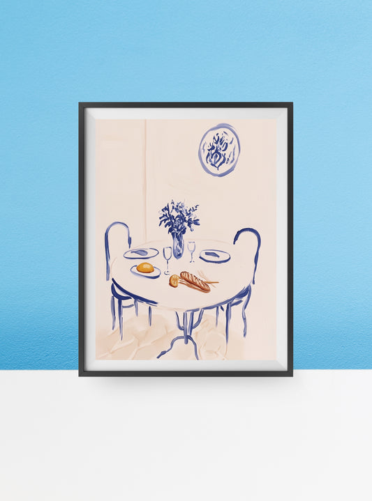 Portuguese tablescape Print