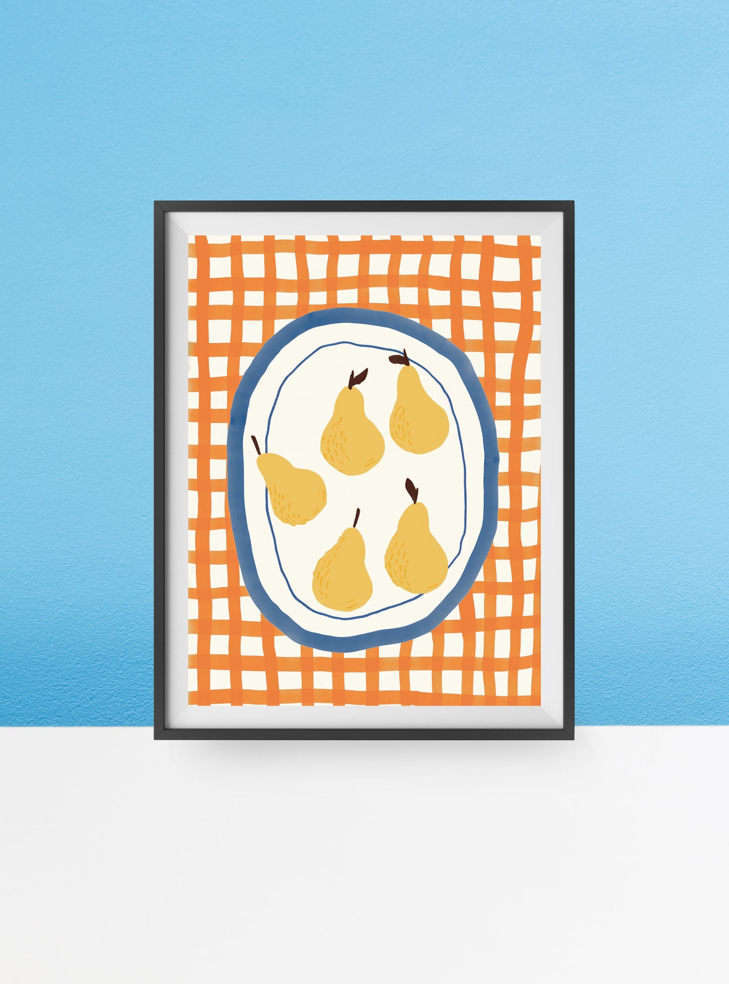 Contemporary pears print