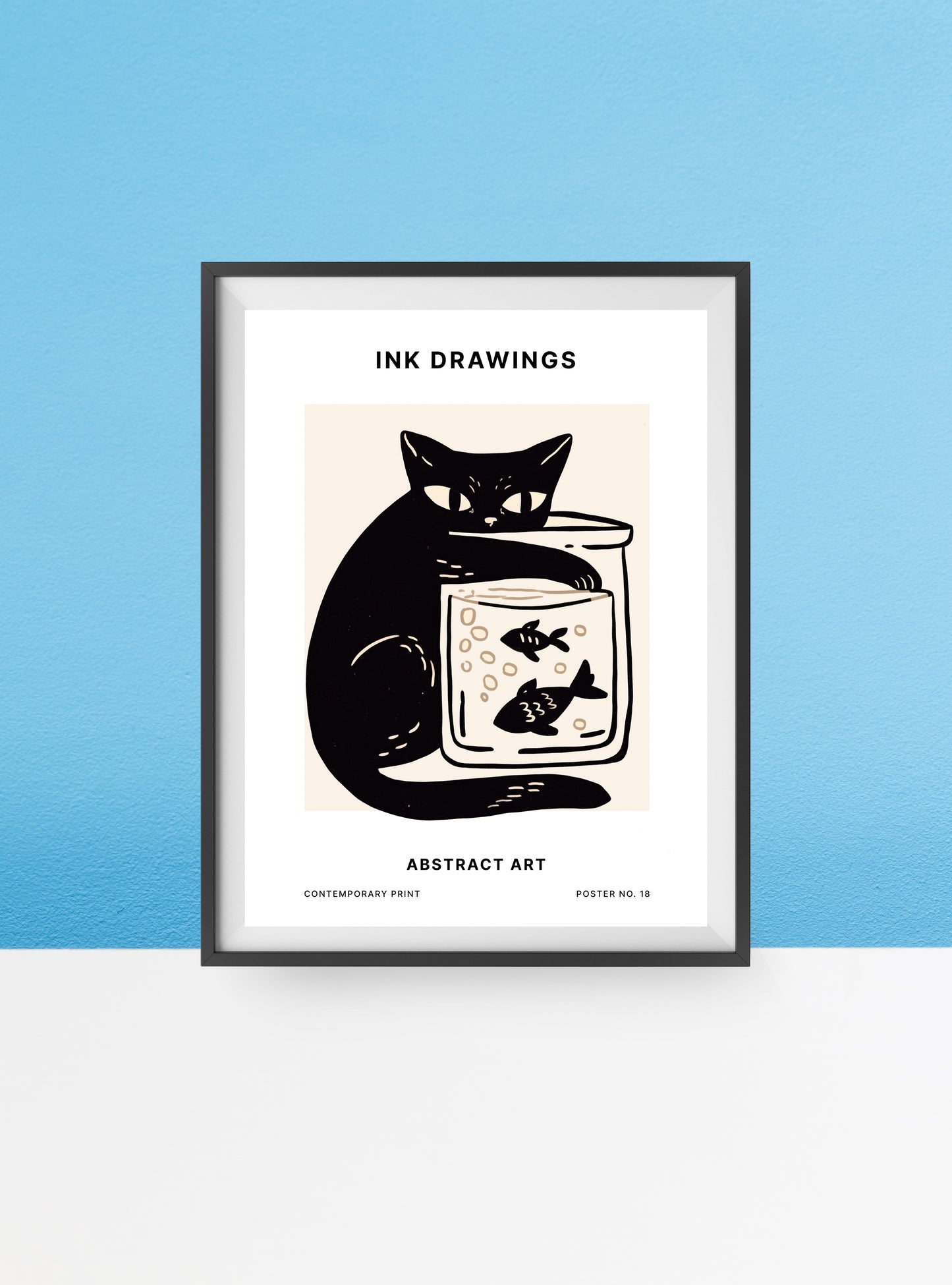 The cats sardines print