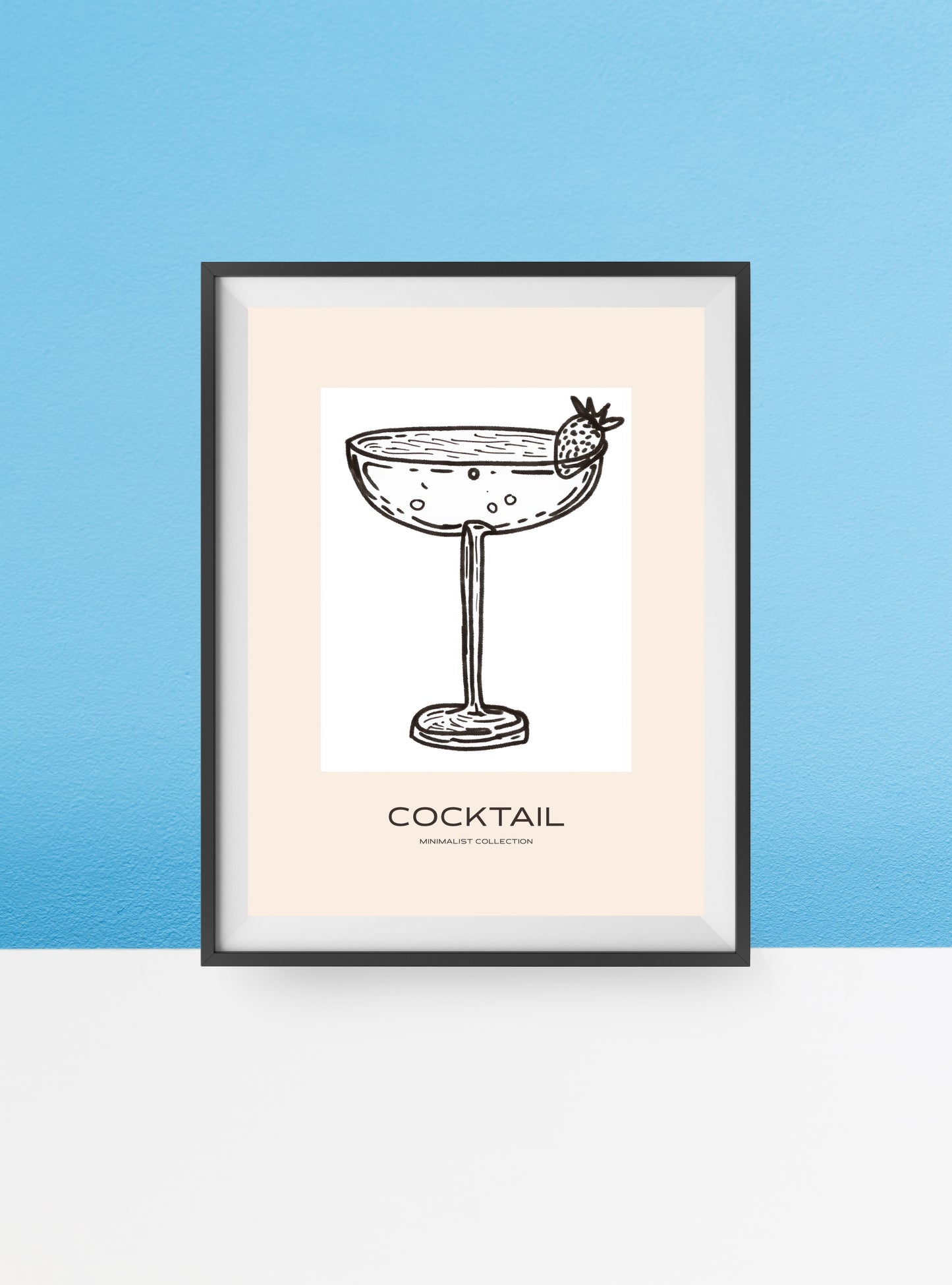 Cocktail for one print