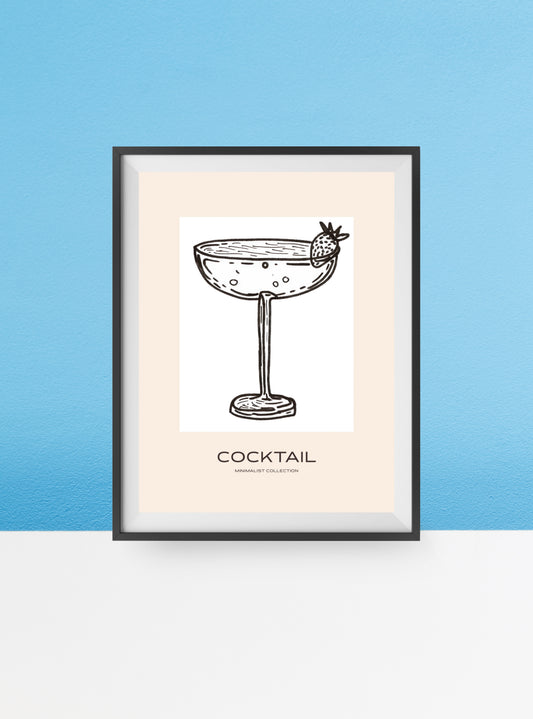 Cocktail for one print