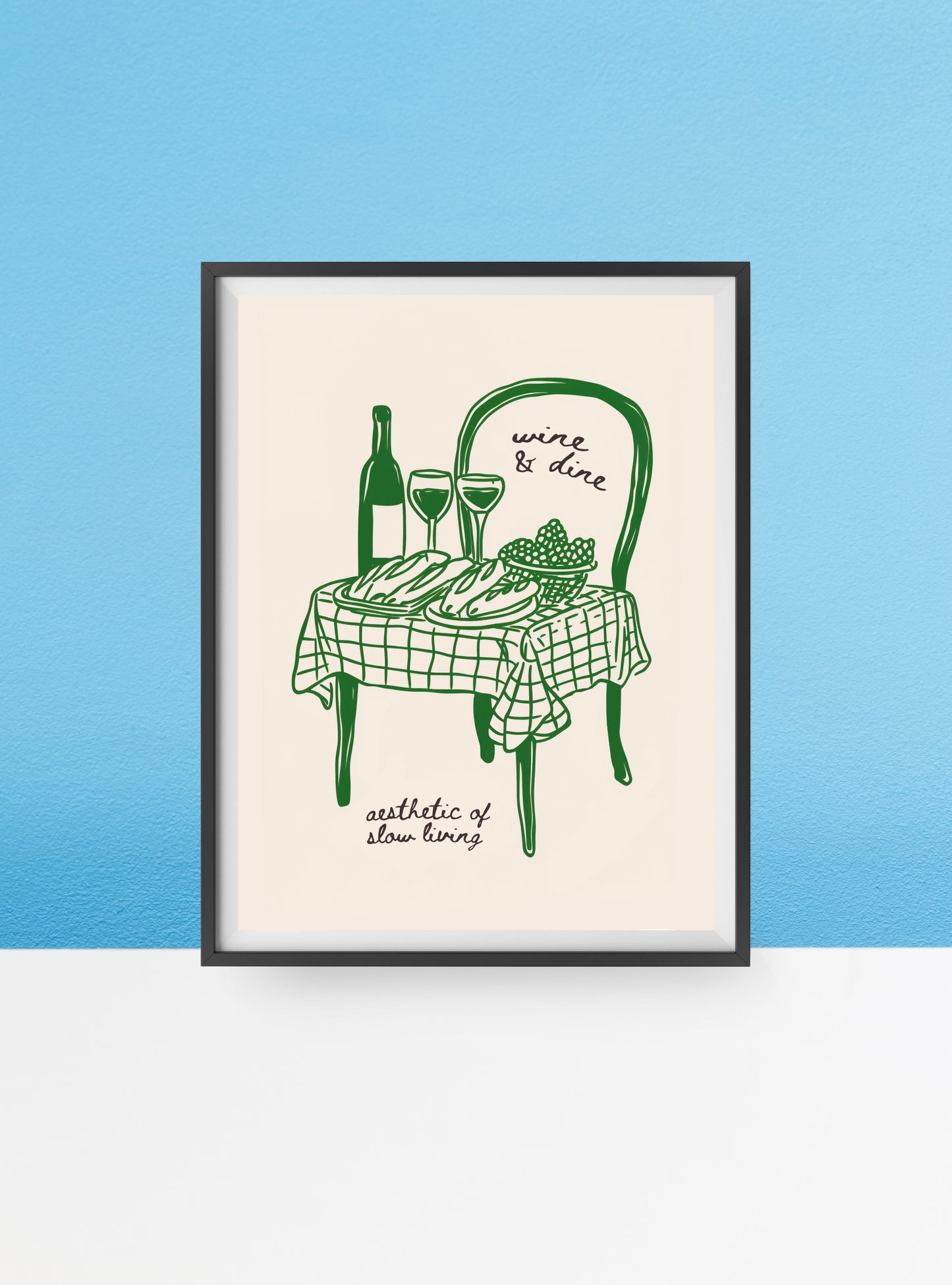 Slow living supper print