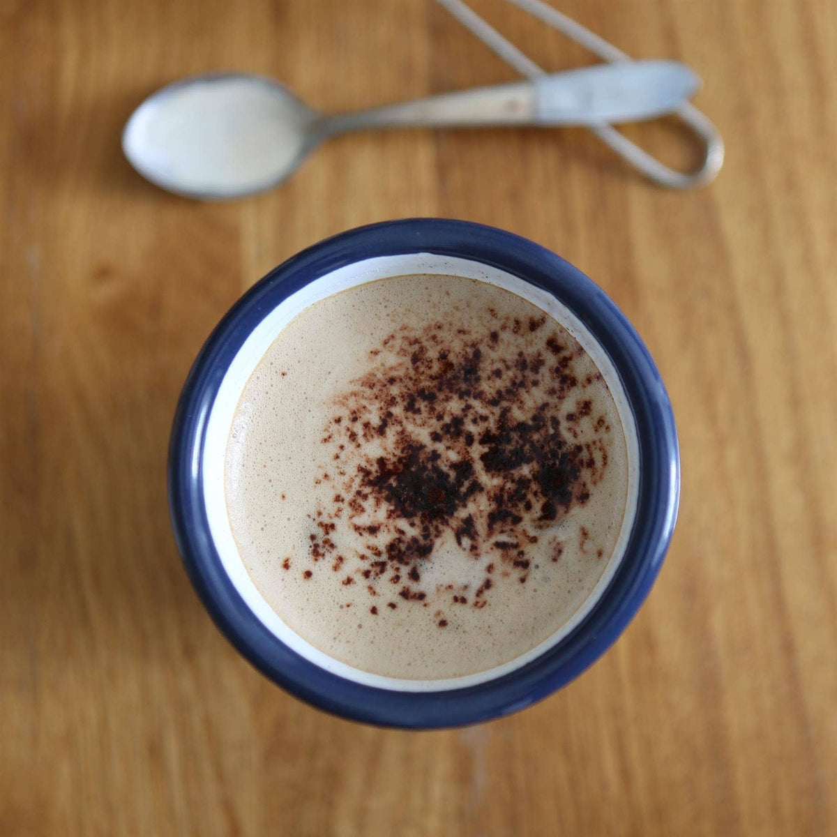 300ml White Enamel Tumbler