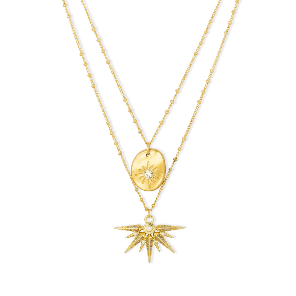 Ceres Star Charm - double layer necklace
