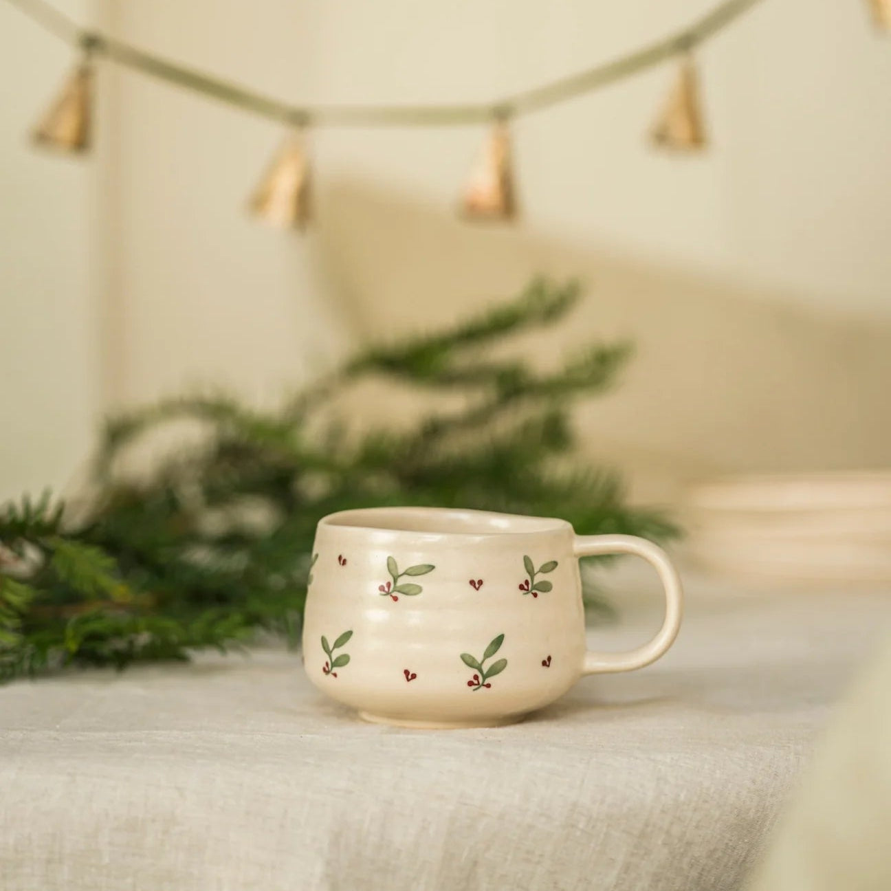 Hand Painted Mug - Holly