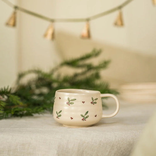Hand Painted Mug - Holly