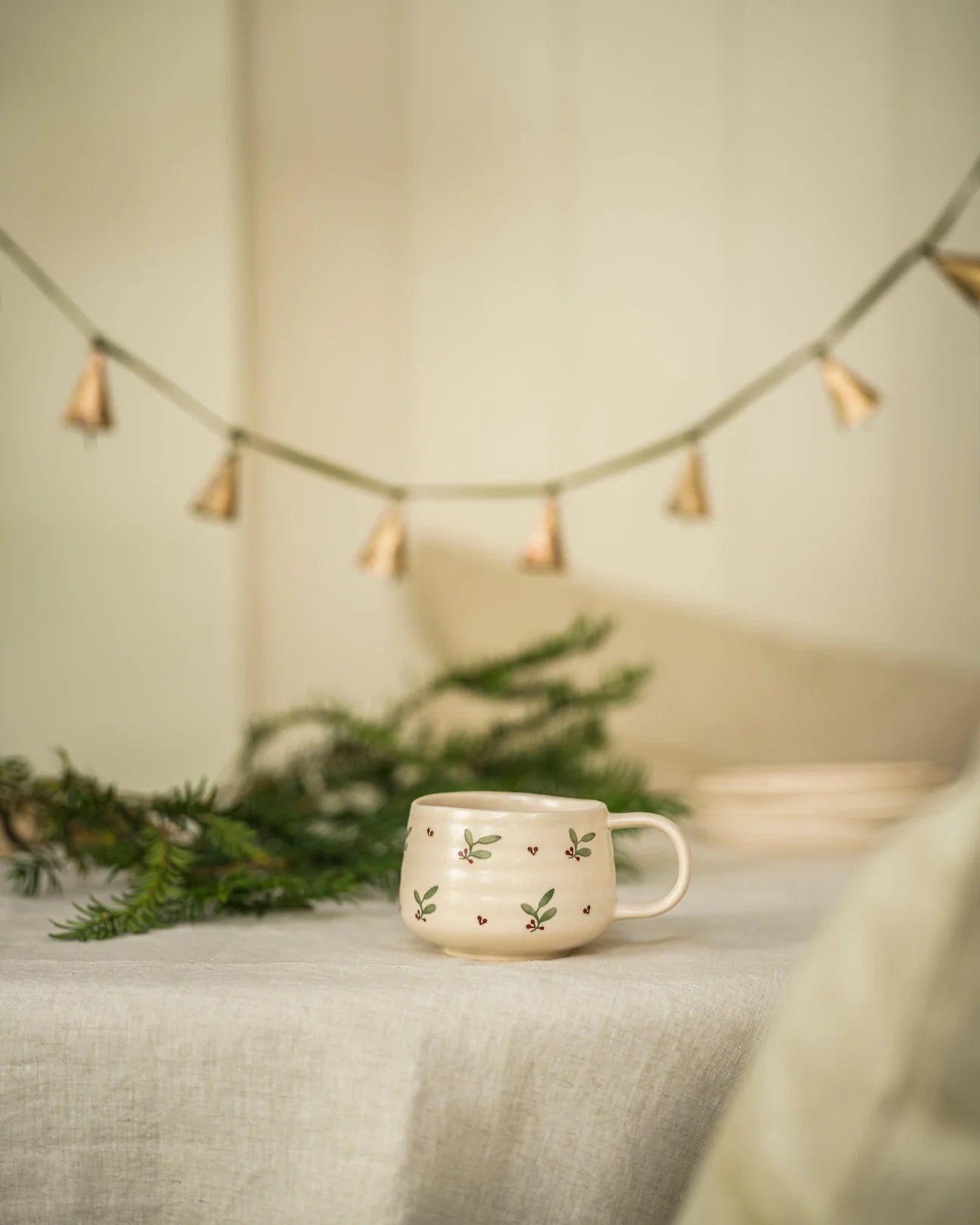 Hand Painted Mug - Holly