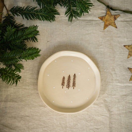 Hand Painted Snack Plate - Nordic