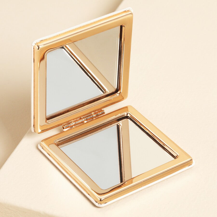 lovely you compact mirror with bow detail