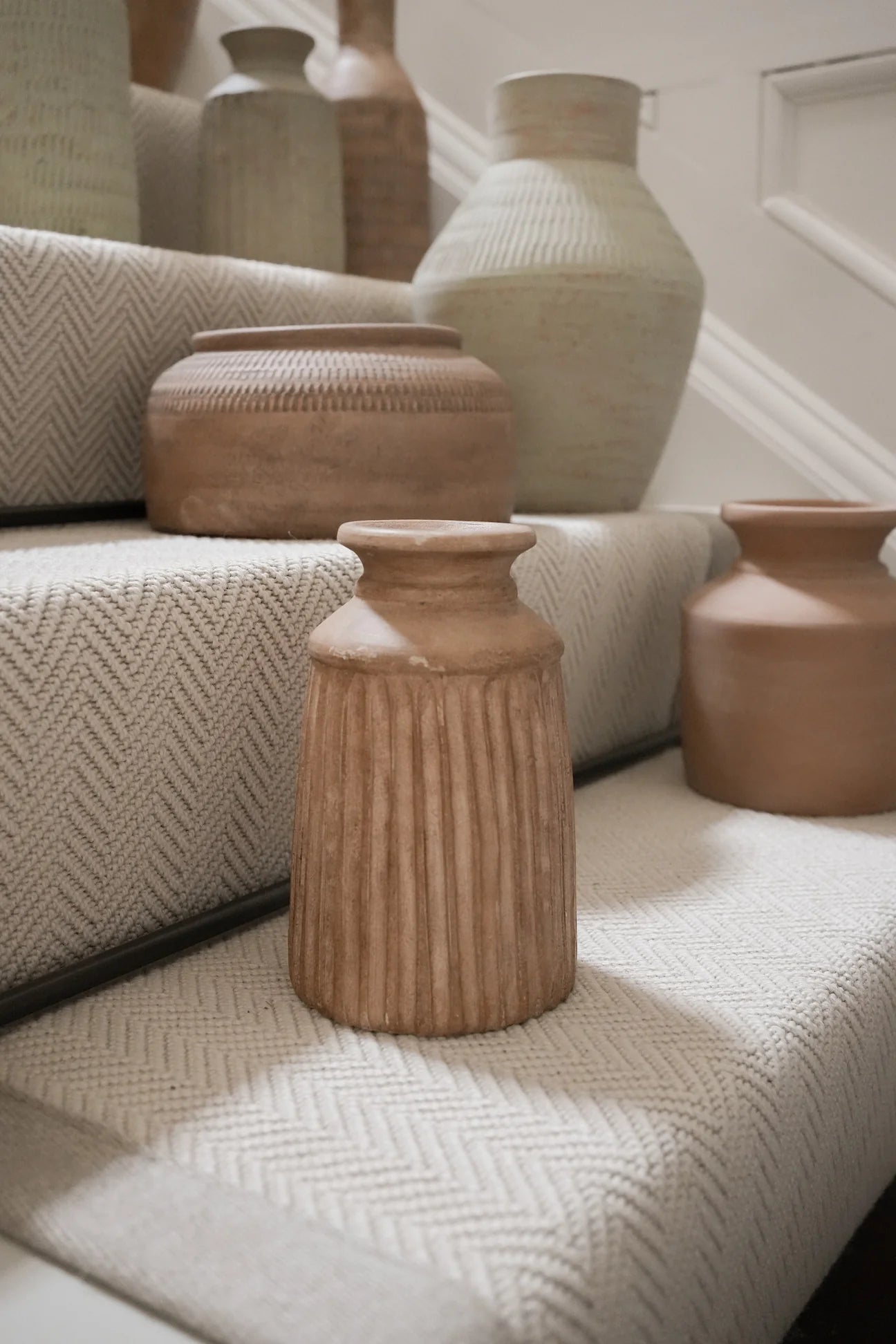 Rena Terracotta Vase - Antique