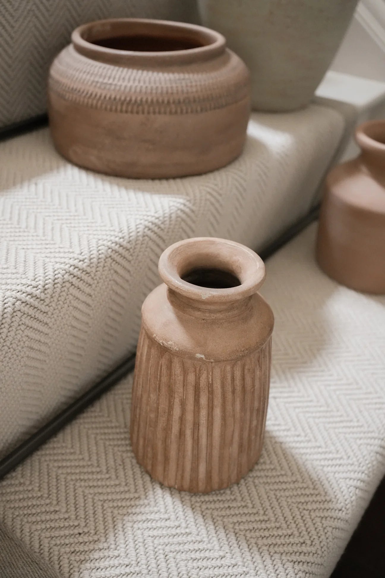 Rena Terracotta Vase - Antique