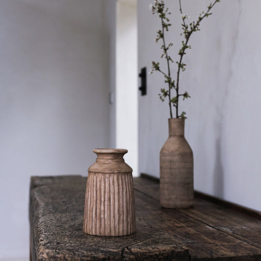Rena Terracotta Vase - Antique