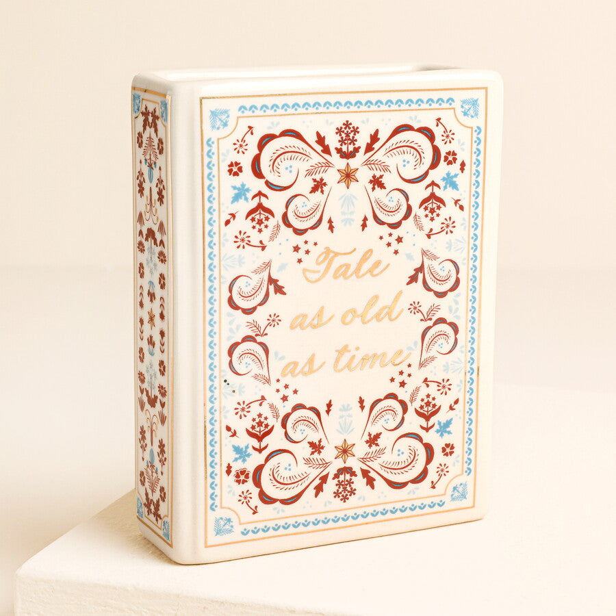 Tale as old as time book vase