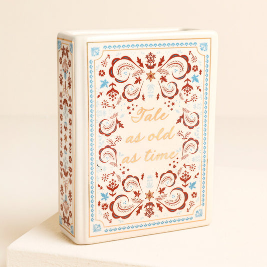Tale as old as time book vase