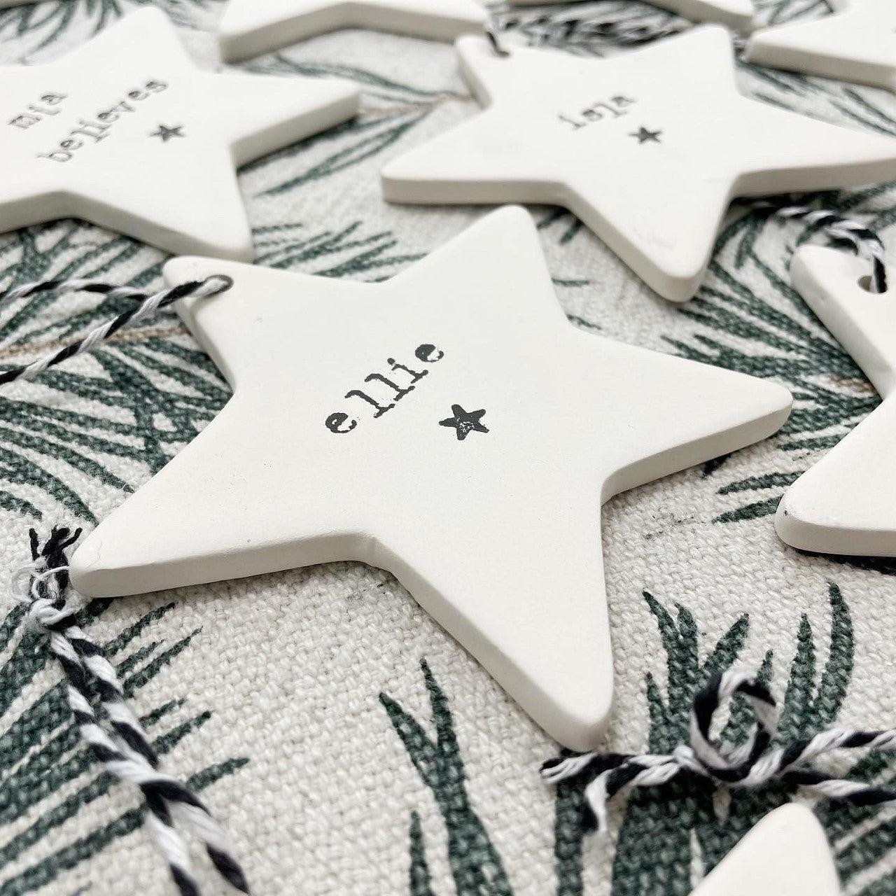 Personalised ceramic star