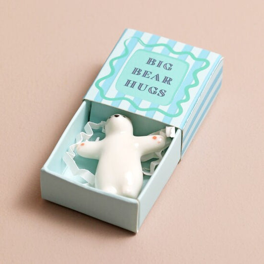 Matchbox ceramic bear