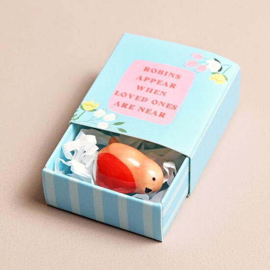 Matchbox ceramic robin