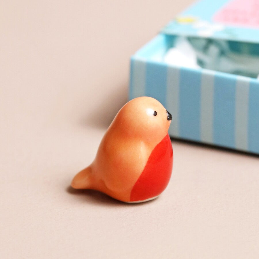 Matchbox ceramic robin