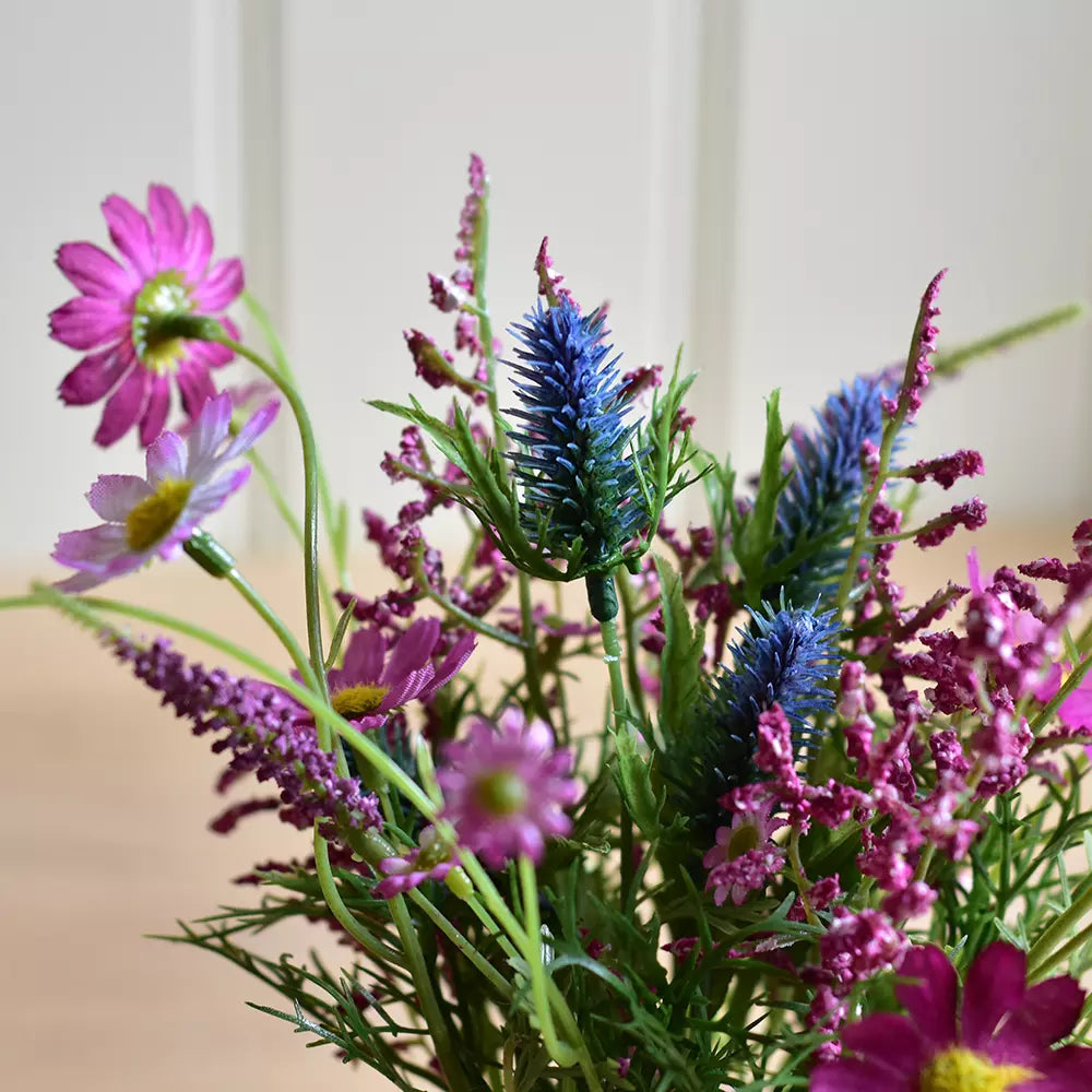 Wildflowers in pot - pink